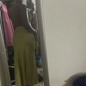 Elegant Green Women's Skirt